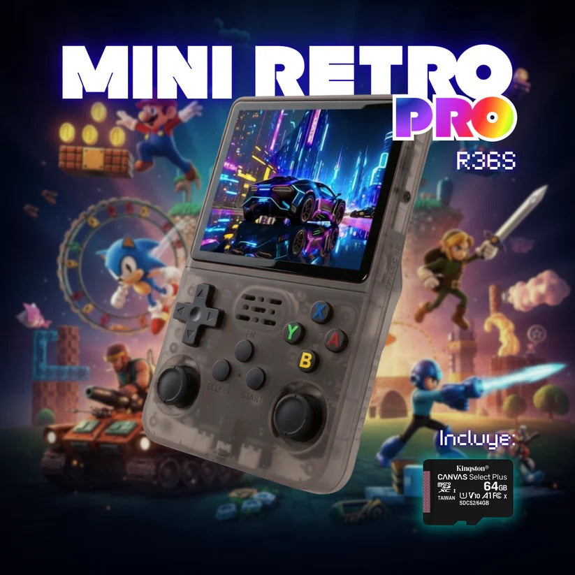 MiniRetro Pro™ | Consola Portátil Retro con +15.000 Juegos
